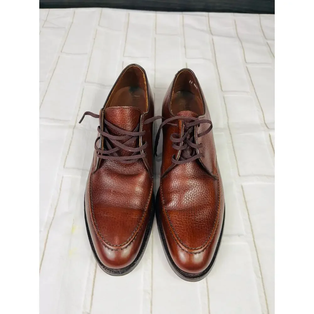 NEW Hanover men's brown leather dress shoes sz 11AAA
